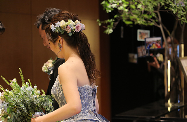 ヘッドドレス　ブルー系