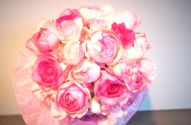 ラウンドブーケ　ピンク